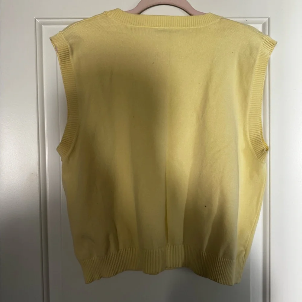 Zara Light Yellow Knit Top - Picture 3 of 3